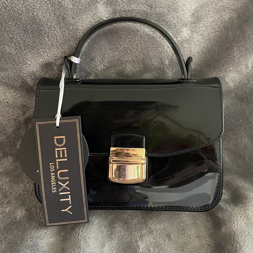 Deluxity Black and Gold Mini Bag